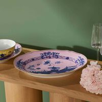 ginori 1735 oriente italiano serving platter oval pink 29cm