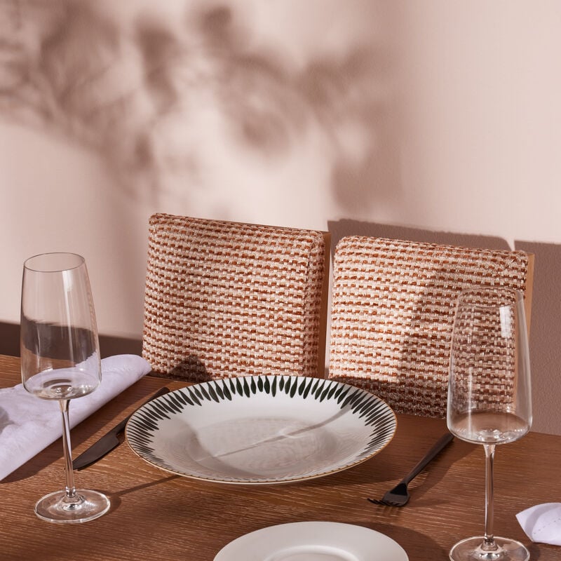 Allée De Cyprès Dinner Plate Round Green 26cm marie daage all e de cypr s dinner plate round green 26cm