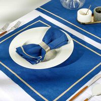 Rosely Placemat Blue Set Of 6 catherine denoual rosely placemat blue set of 6