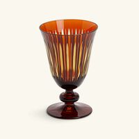 Prism Wine Glasses Amber Set of 4 l objet prism wine glasses amber set of 4