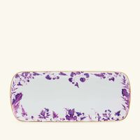 Prunus Cake Platter Rectangular Purple 38cm bernardaud prunus cake platter rectangular purple 38cm