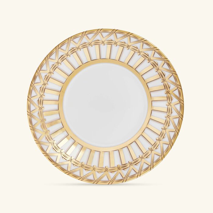 بينتو باريس فنجان الشاي فانري مع صحنه باللون الذهبي