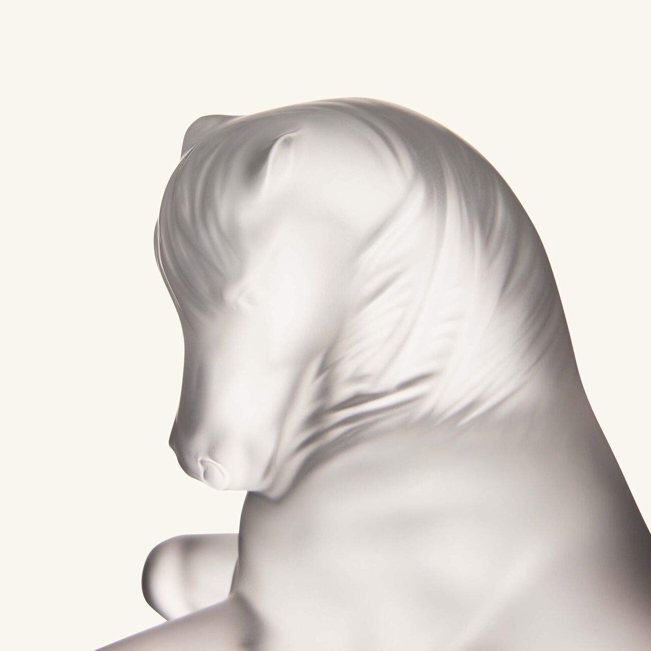 لاليك منحوتة الحصان تيرامينيرال صغيرة شفافة