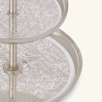 christofle jardin d eden cake stand 2 tier silver plated
