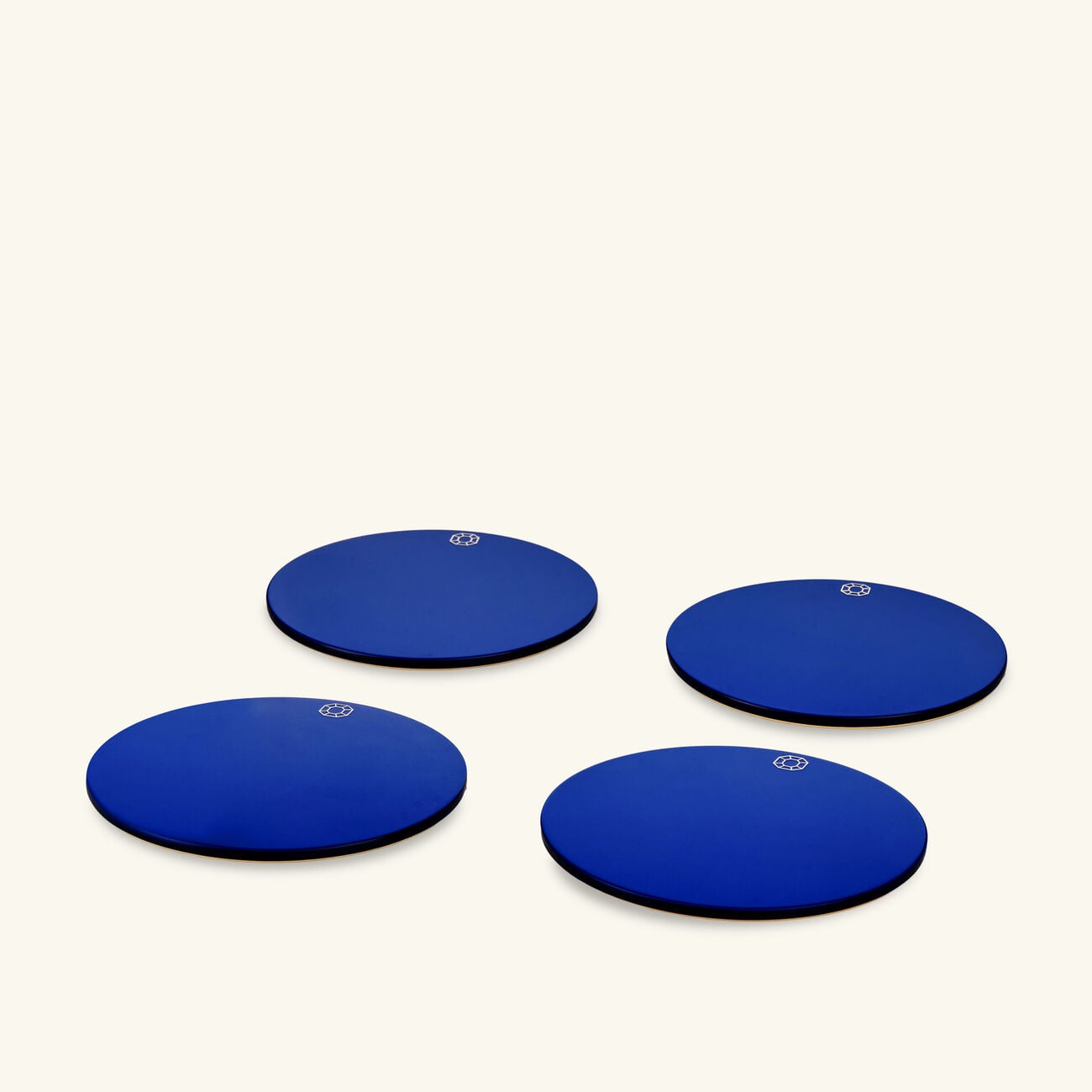 Octogone Coasters Blue Set of 4 baccarat octogone coasters blue set of 4