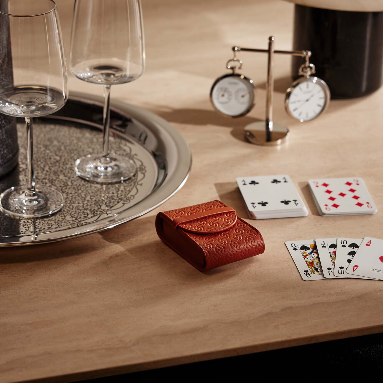 Elie Saab Monogram Playing Card Pochette Passito giobagnara elie saab monogram playing card pochette passito