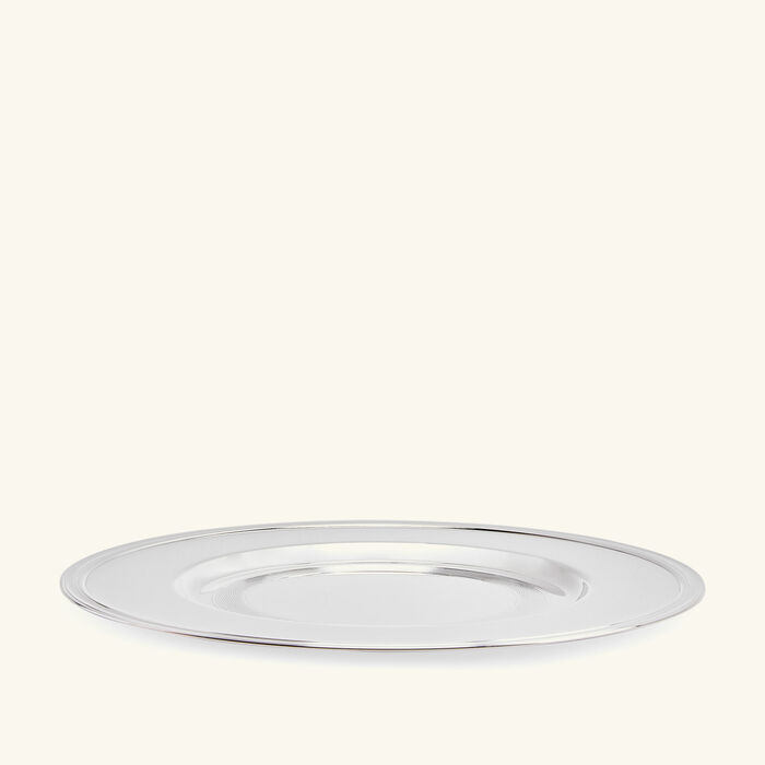 christofle timeless charger plate round silver plated 29cm
