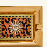 Jungle Animalier Ashtray Rectangular Small Gold versace jungle animalier ashtray rectangular small gold