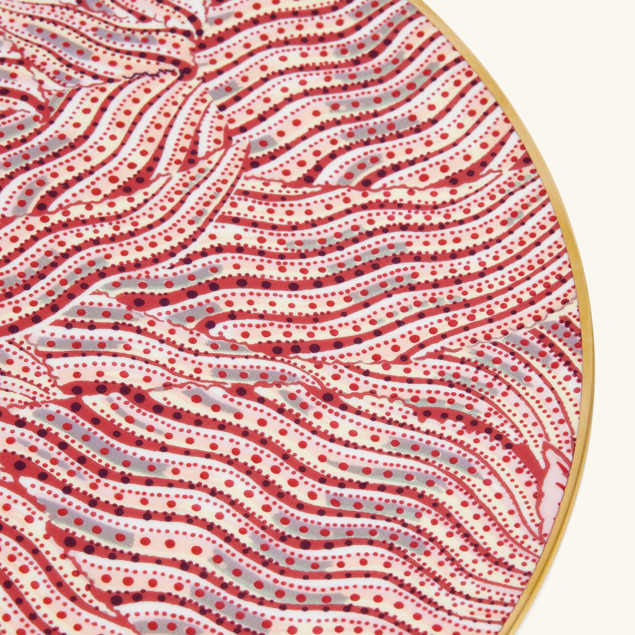 برناردو طبق كبير من مجموعة براكينييه دائري أحمر 20 سم