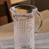 Dar Drinking Glass Clear with Jug Set of 5 dimlaj dar drinking glass clear with jug set of 5