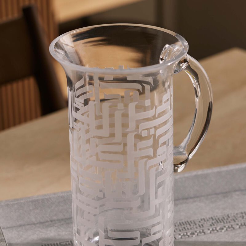 Dar Drinking Glass Clear with Jug Set of 5 dimlaj dar drinking glass clear with jug set of 5