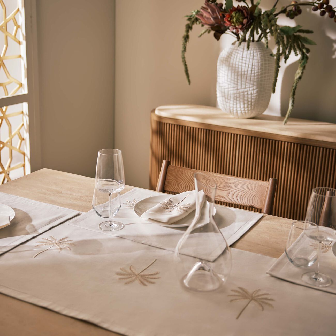 Palm Tree Runner Beige catherine denoual palm tree runner beige