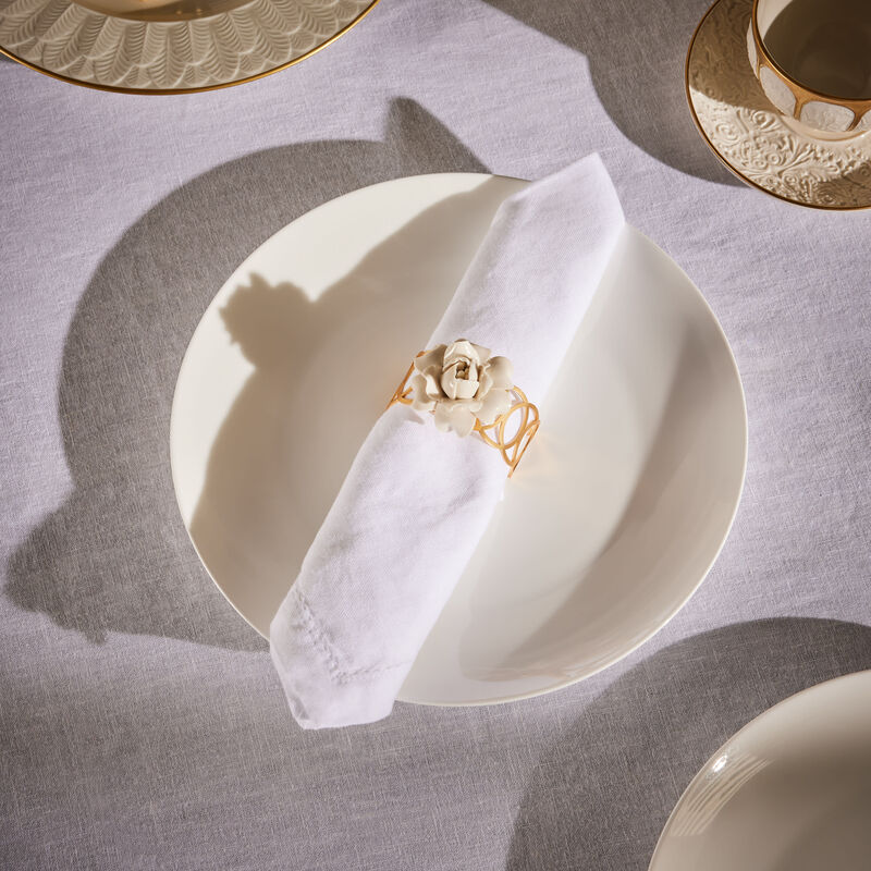 villari camelia napkin ring white set of 4