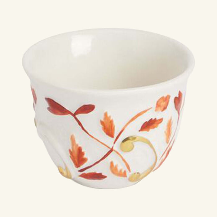 villari taormina arabic coffee cup red set of 6