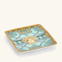 فيرساتشي صينية الحلى والمجوهرات سكالا ديل بالاتزو فيردي مربعة صغيرة جدًا خضراء