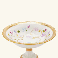 Taormina Footed Bowl White villari taormina footed bowl white