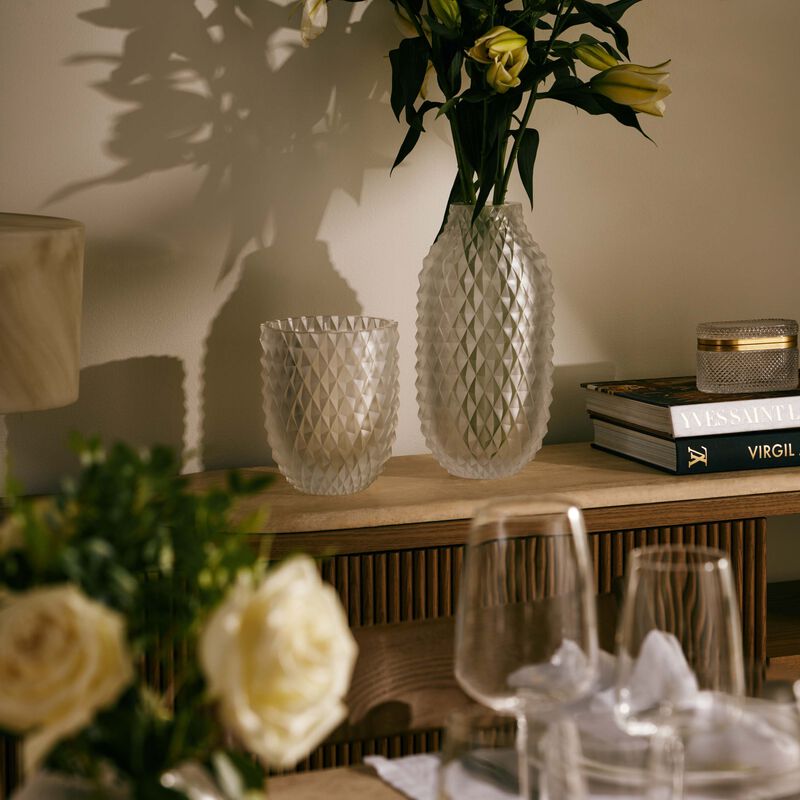 ruckl heroine coco candle holder clear