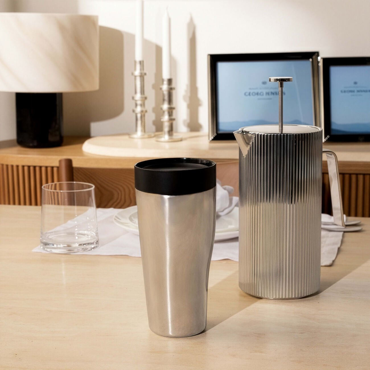 جورج جنسن كوب السفر سكاي فضي 0 4 ليتر