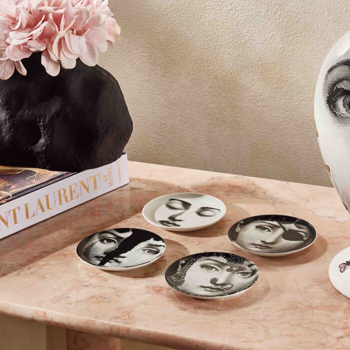 fornasetti tema e variazioni no 228 coaster grey