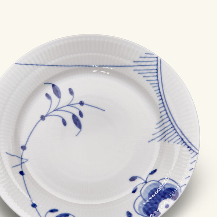 رويال كوبنهاغن طقم أطباق الحلويات بلو ميغا دائري أبيض 22 سم من طبقين