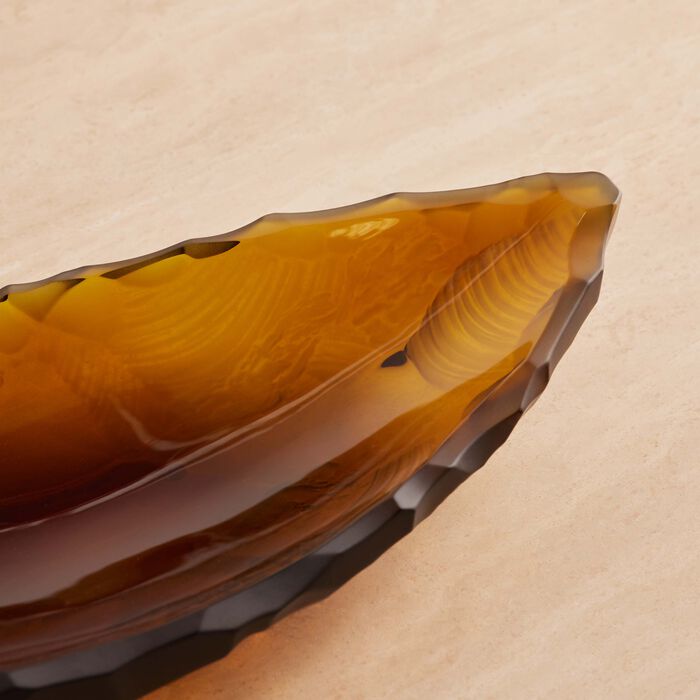 لاليك قطعة الديكور تيرامينيرال سيلكس كبيرة عنبرية