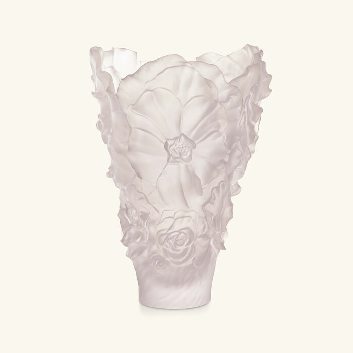 daum camellia vase large white