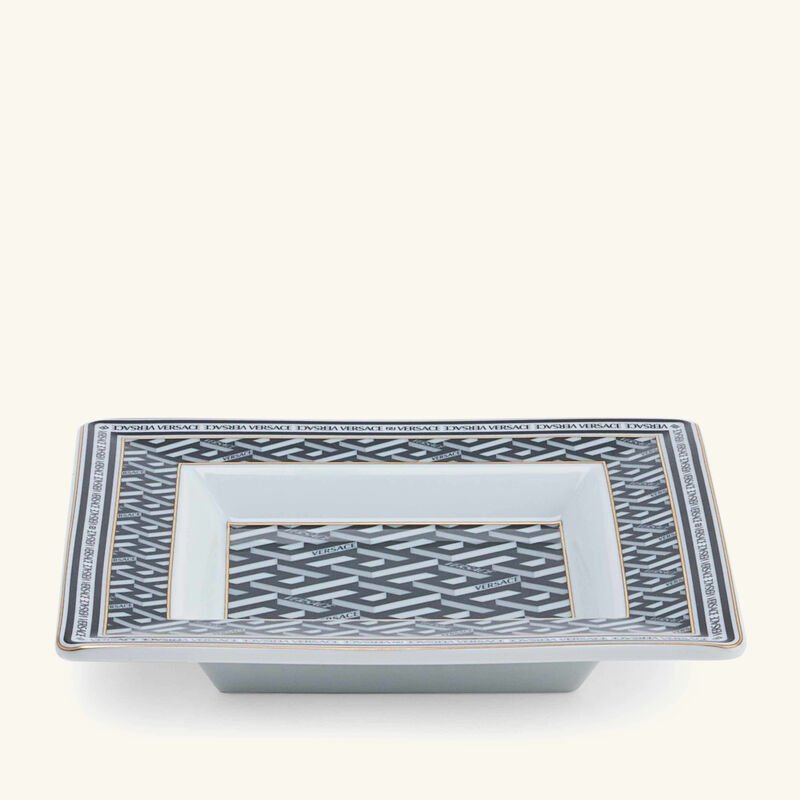 La Greca Trinket Tray Square Black versace la greca trinket tray square black