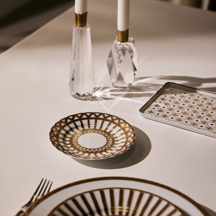 بينتو باريس طبق الخبز فانري ذهبي 15 سم