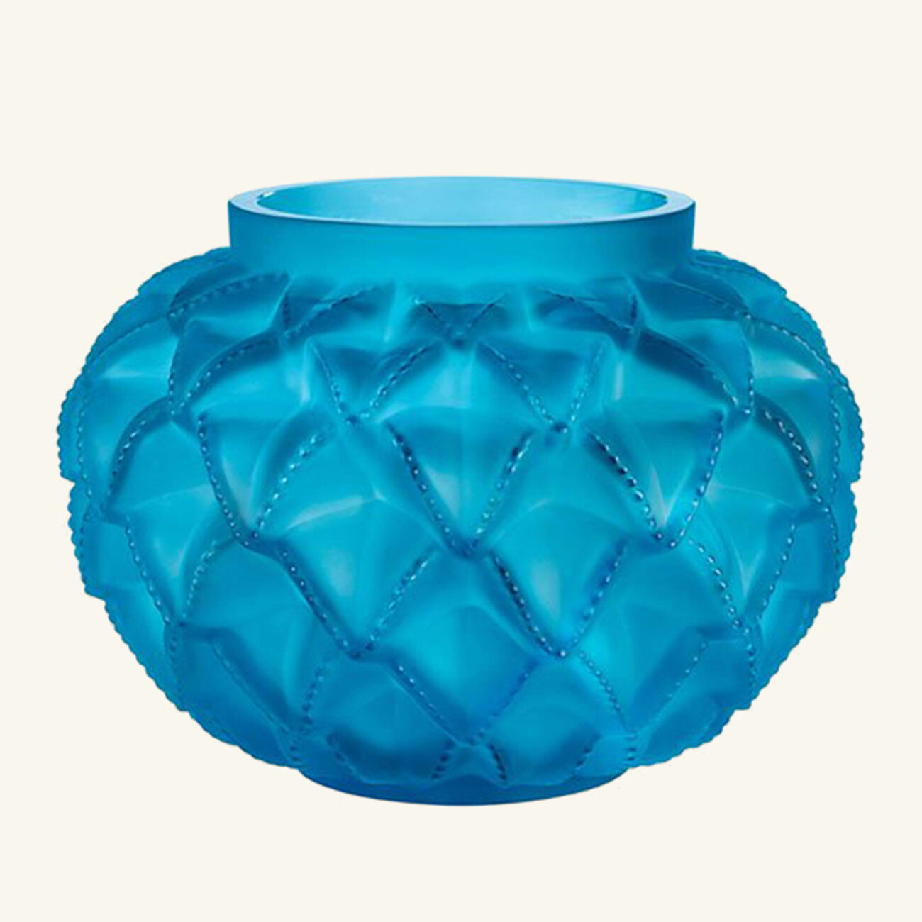 Languedoc Vase Medium Blue lalique languedoc vase medium blue