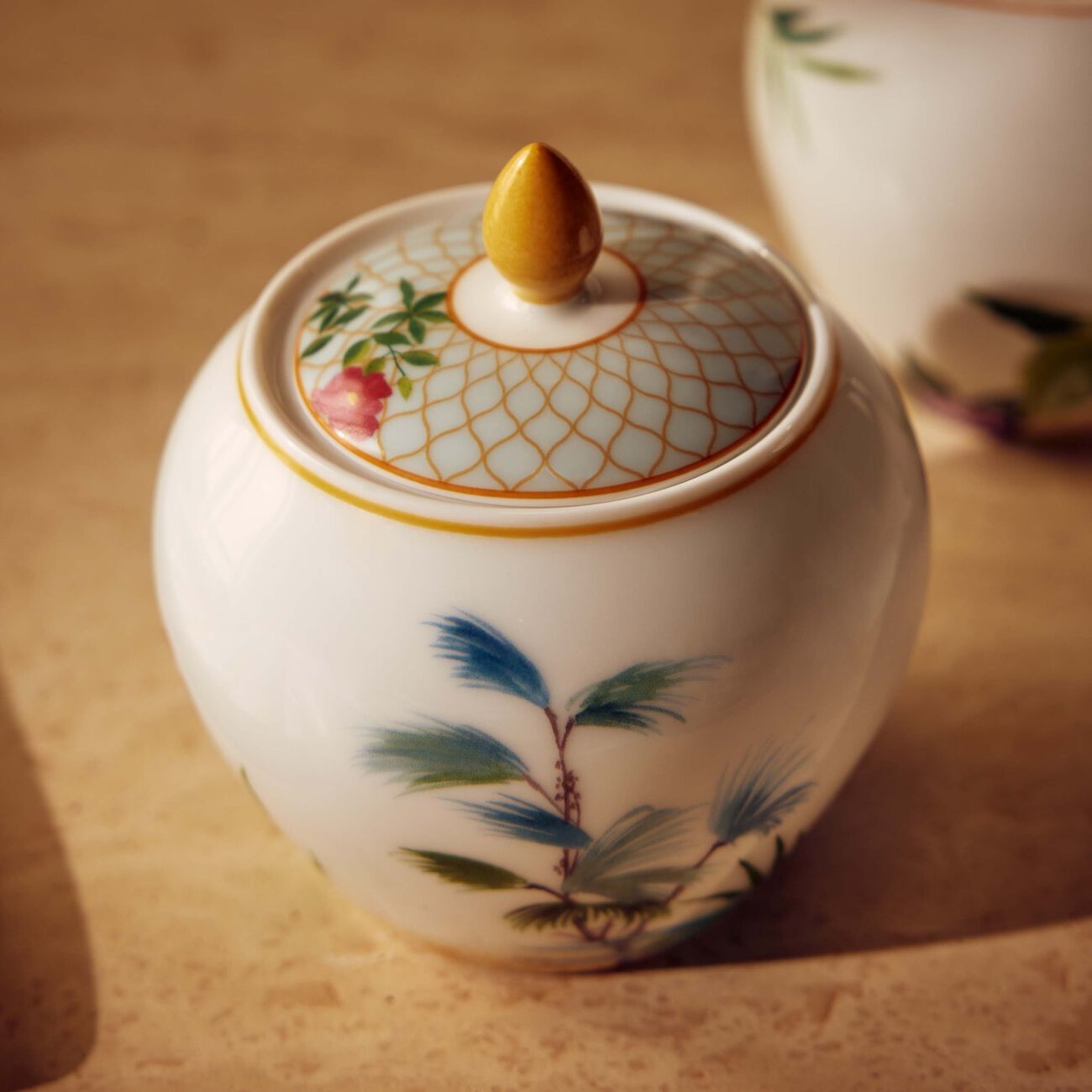 Tropiques Sugar Bowl Blue bernardaud tropiques sugar bowl blue