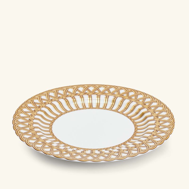 بينتو باريس طبق الطعام فانري ذهبي 26 سم