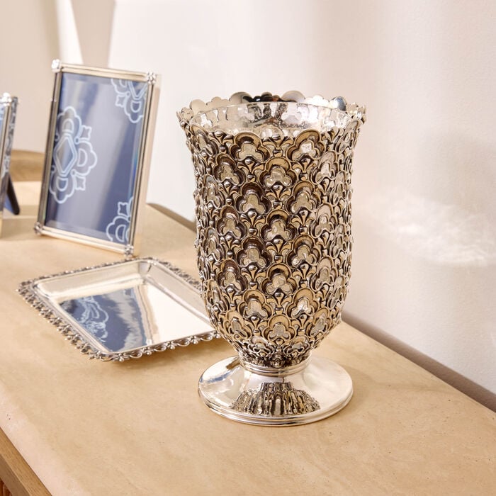 بوتشيلاتي مزهرية أوبرا فضية بحجم متوسط