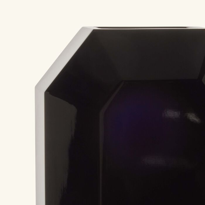 Octogone Bud Vase Small Black baccarat octogone bud vase small black