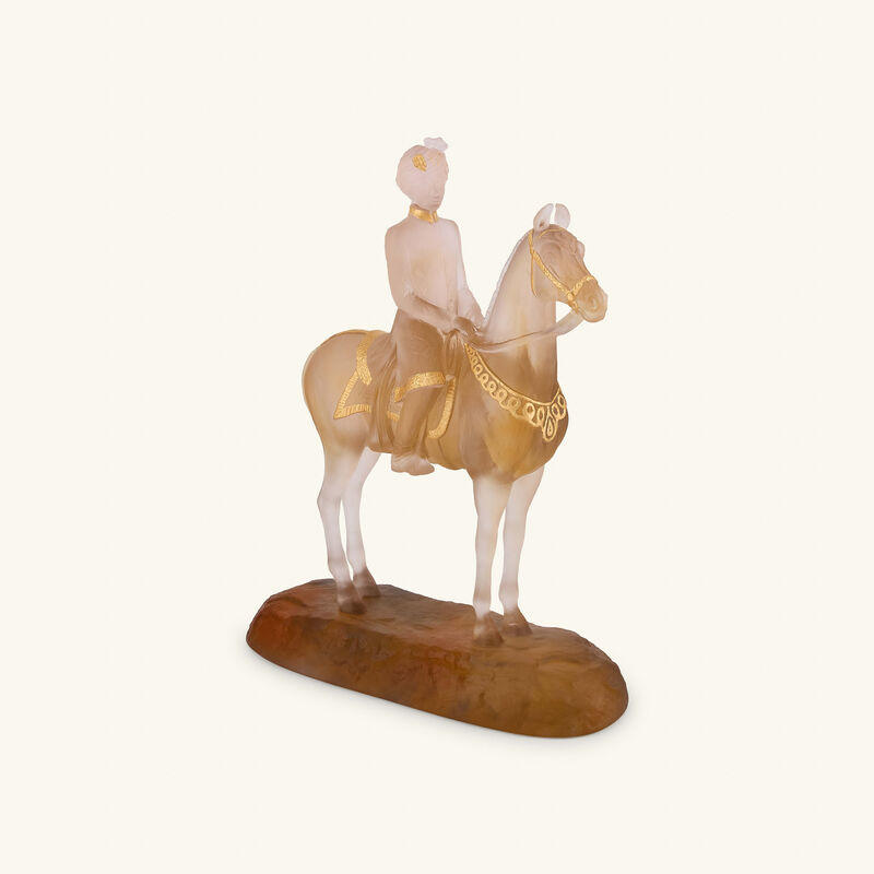 daum marwari horseman sculpture limited edition gold