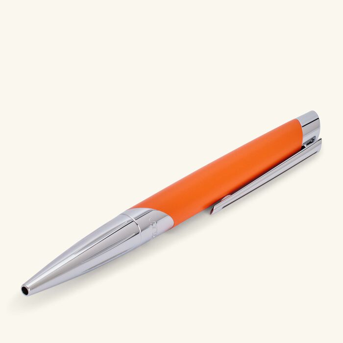 st dupont defi millennium ballpoint pen orange