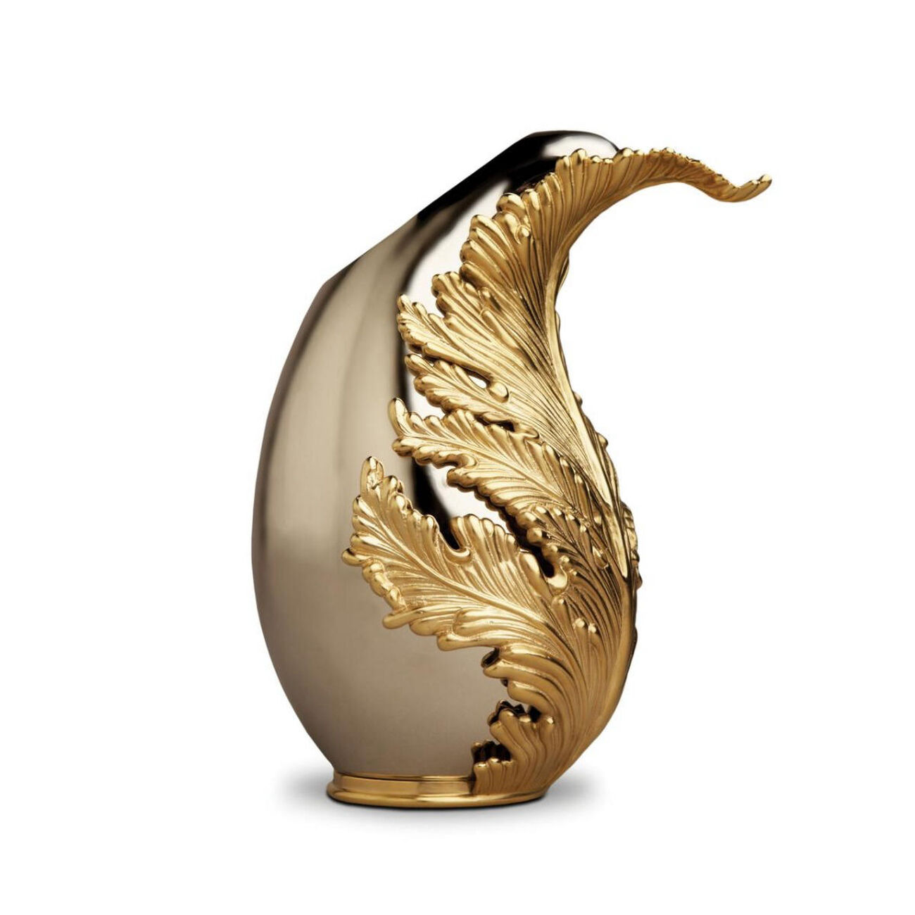 Lamina Vase Medium Gold l objet lamina vase medium gold