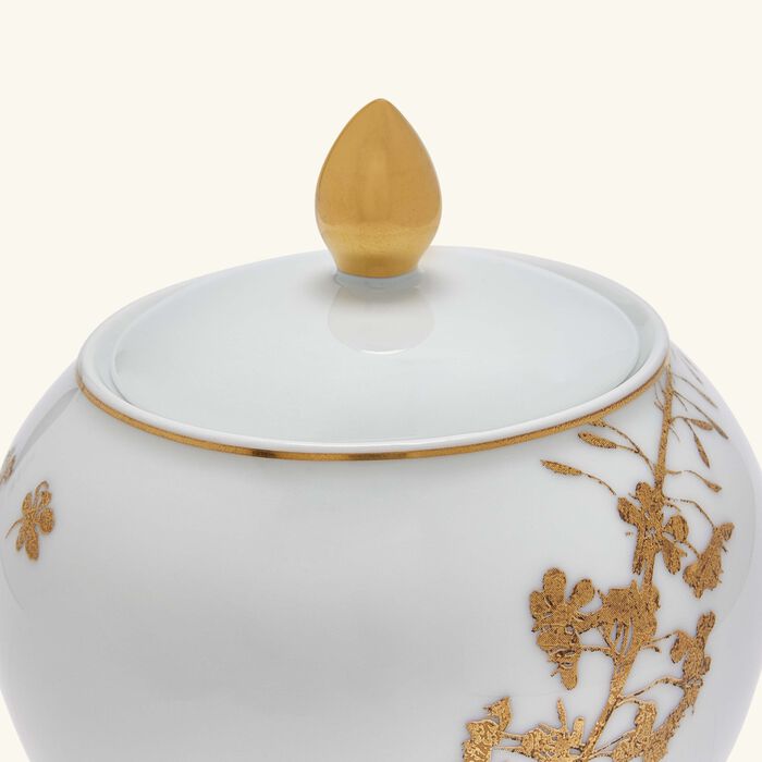 bernardaud vegetal or sugar bowl gold