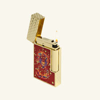 Ligne 2 Year Of The Dragon Lighter Red st dupont ligne 2 year of the dragon lighter red