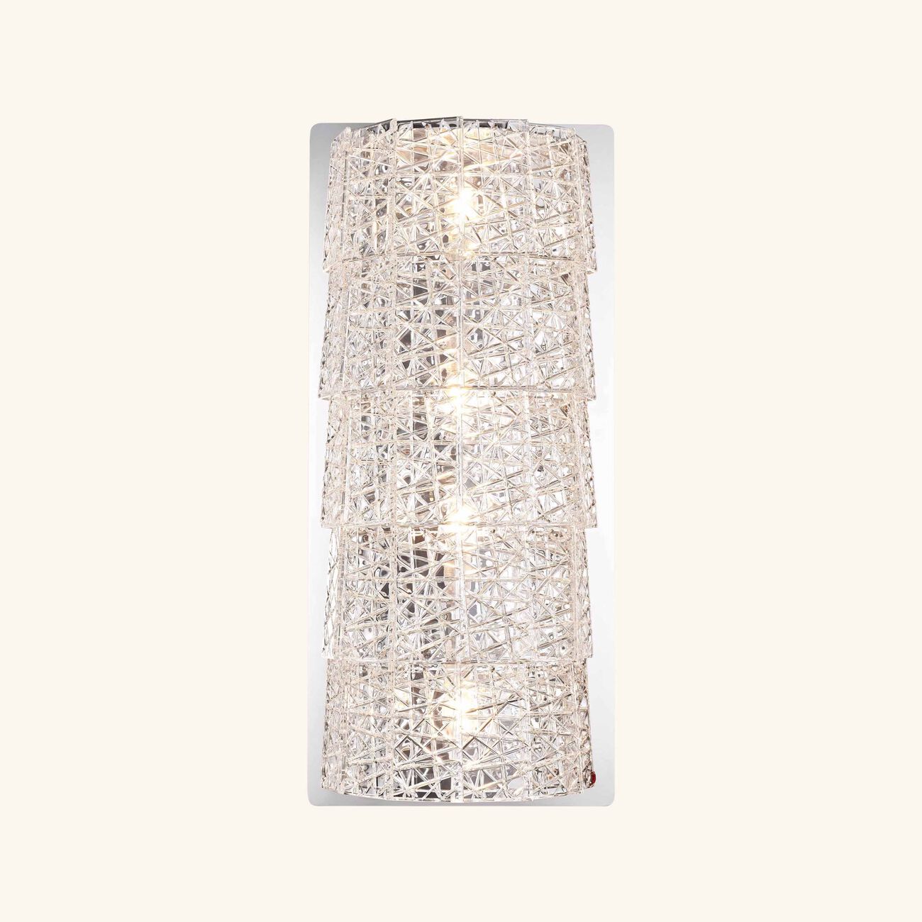 baccarat tuile de cristal wall light