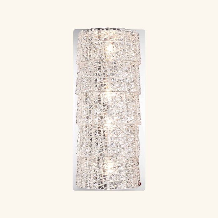 baccarat tuile de cristal wall light