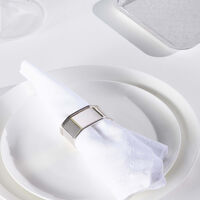 كريستوفل حلقة المناديل آن باللون الفضي