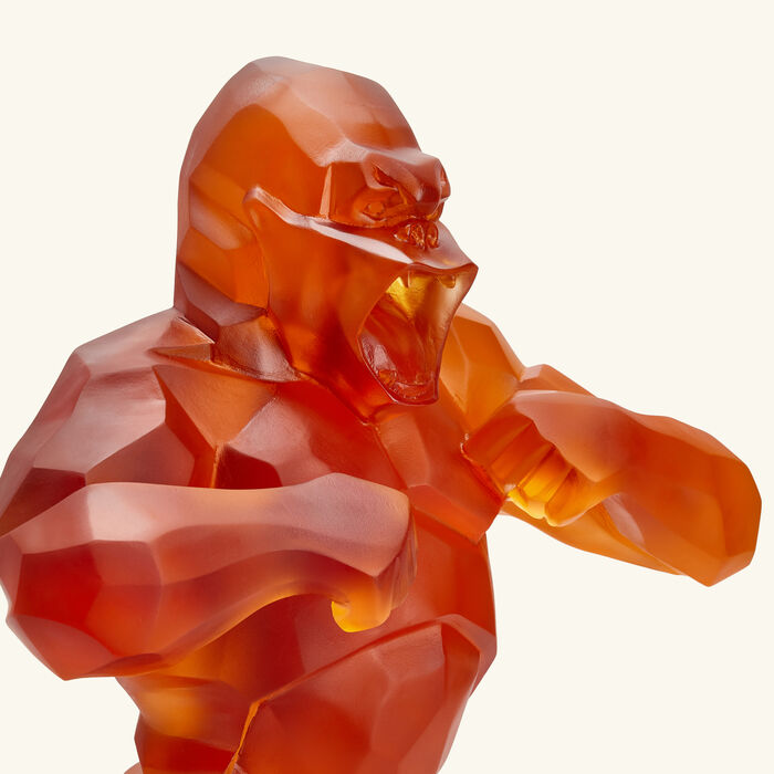 daum wild kong sculpture large orange