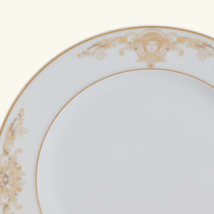 versace medusa gala dessert plate round white 22cm