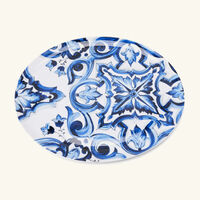dolce gabbana casa blu mediterraneo oval platter 45cm
