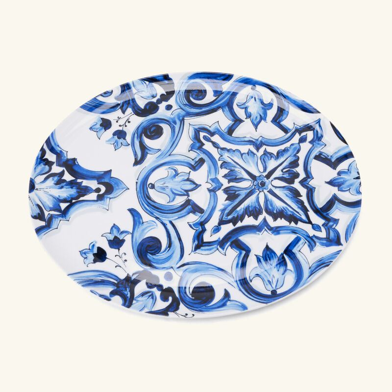 dolce gabbana casa blu mediterraneo oval platter 45cm