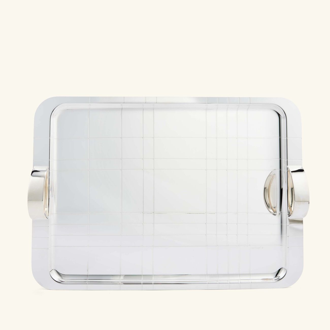 christofle graphik serving tray rectangular large silver plated