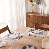 bernardaud collection braqueni  dinner plate round red 26cm set of 4