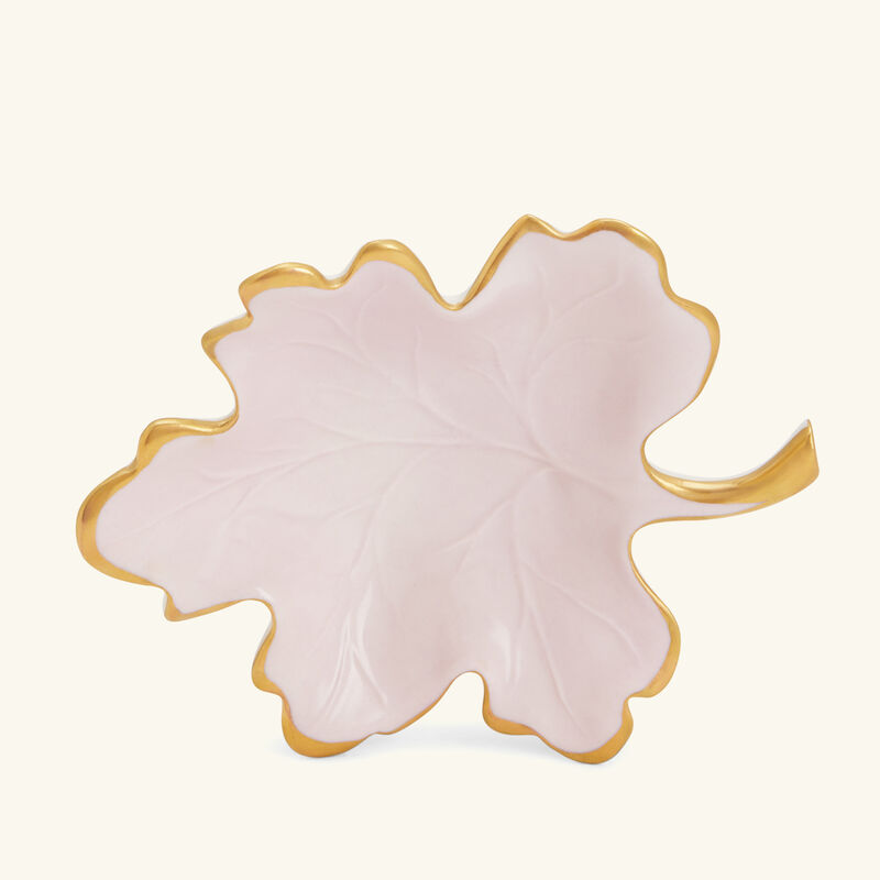 Autumn Fig Leaf Trinket Tray Small Pink villari autumn fig leaf trinket tray small pink