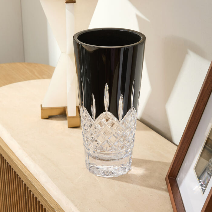 Lismore Black Vase Medium Black waterford lismore black vase medium black