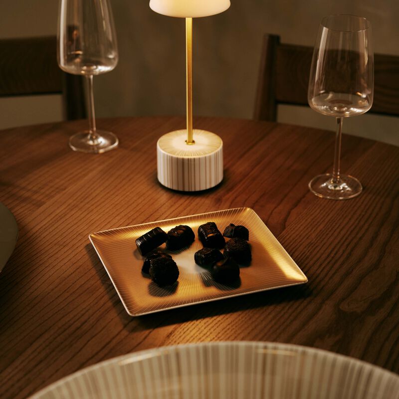 Sol Serving Platter Rectangular Gold 22cm bernardaud sol serving platter rectangular gold 22cm